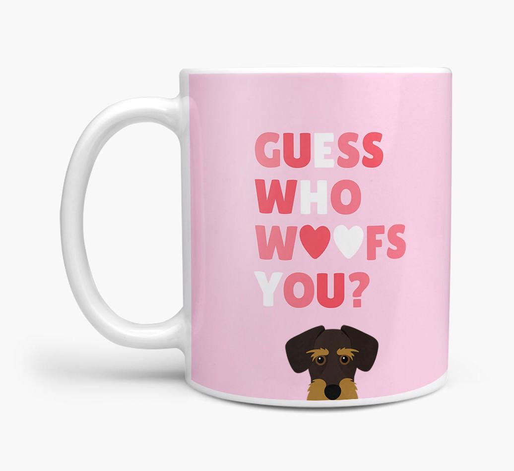 'Guess Who Woofs You' Mug With {breedFullName} Icon