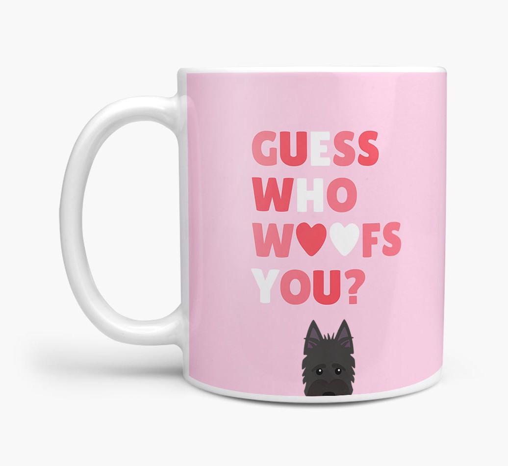 'Guess Who Woofs You' Mug With {breedFullName} Icon
