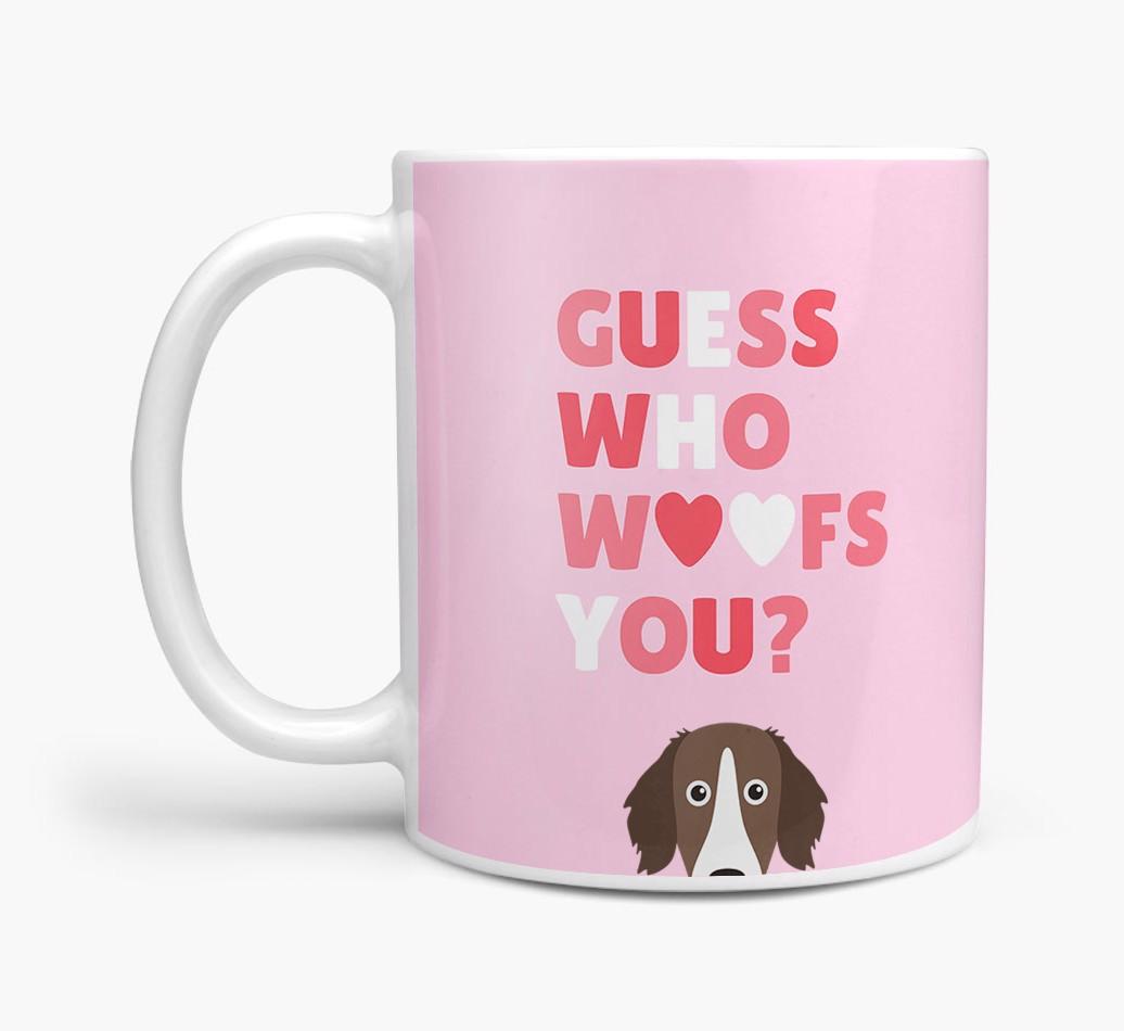 'Guess Who Woofs You' Mug With {breedFullName} Icon