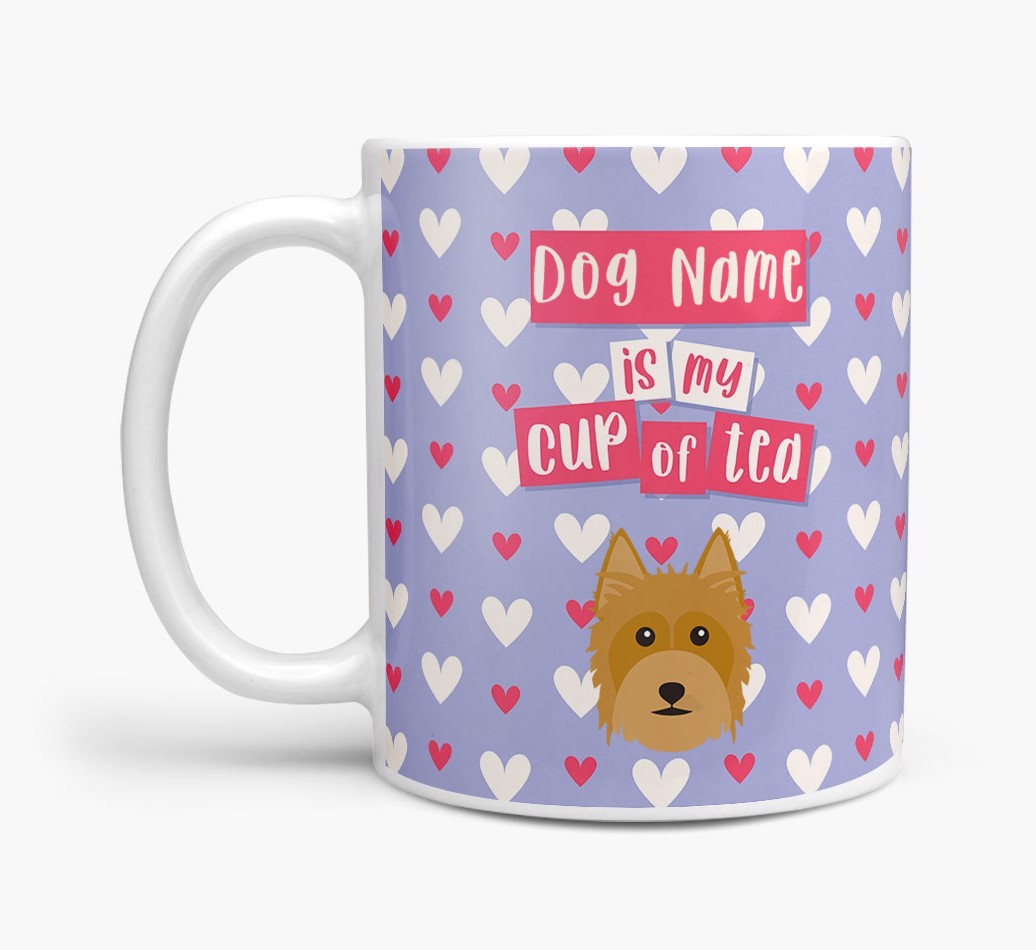 Personalised {breedFullName} '{dogsName} is my Cup of Tea' Mug