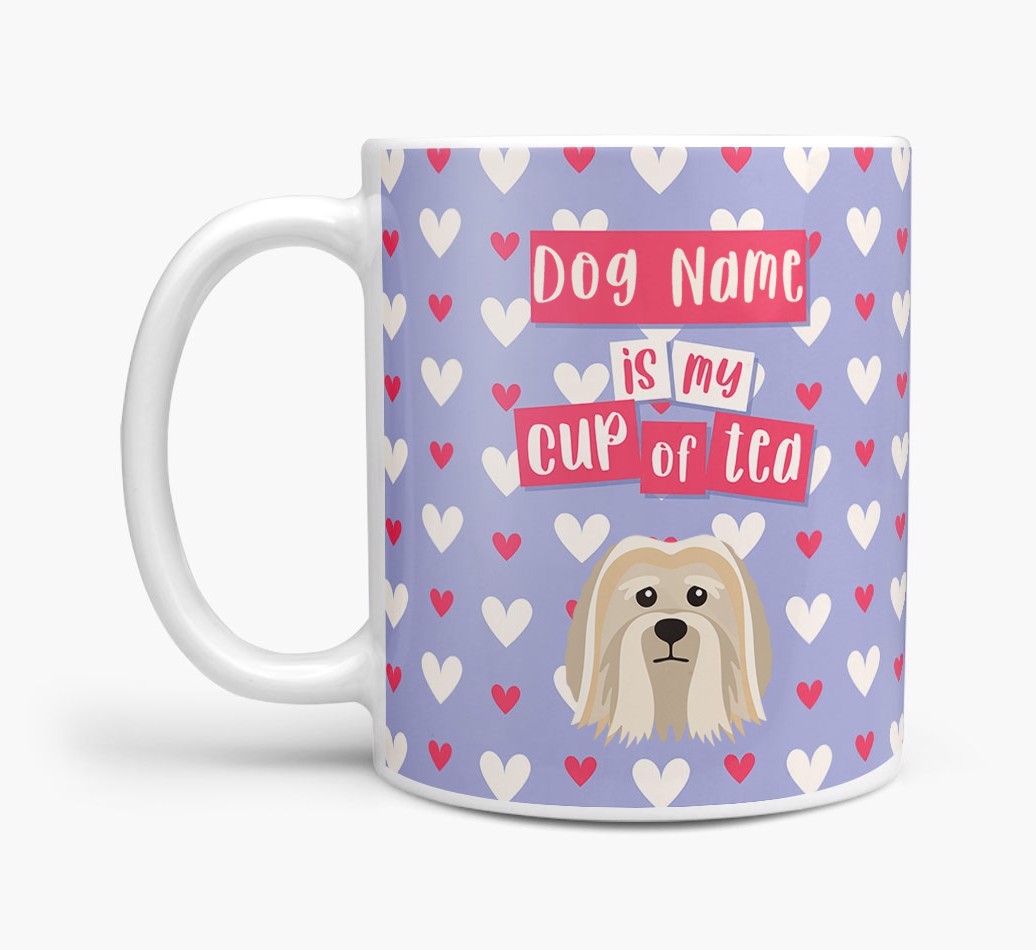 Personalised {breedFullName} '{dogsName} is my Cup of Tea' Mug