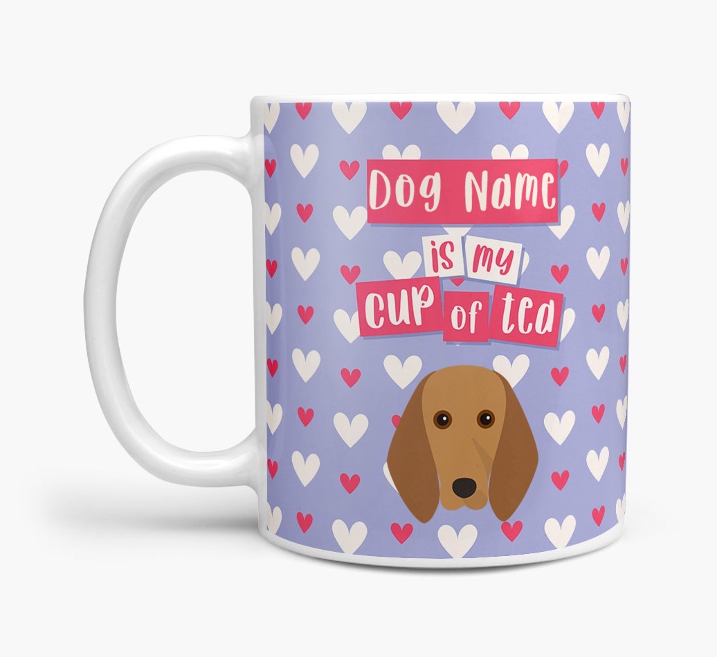 Personalised {breedFullName} '{dogsName} is my Cup of Tea' Mug