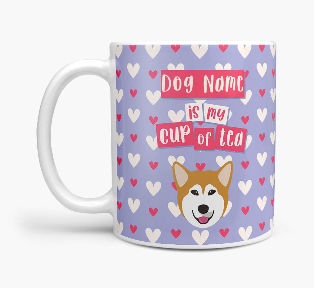 Personalised {breedFullName} '{dogsName} is my Cup of Tea' Mug