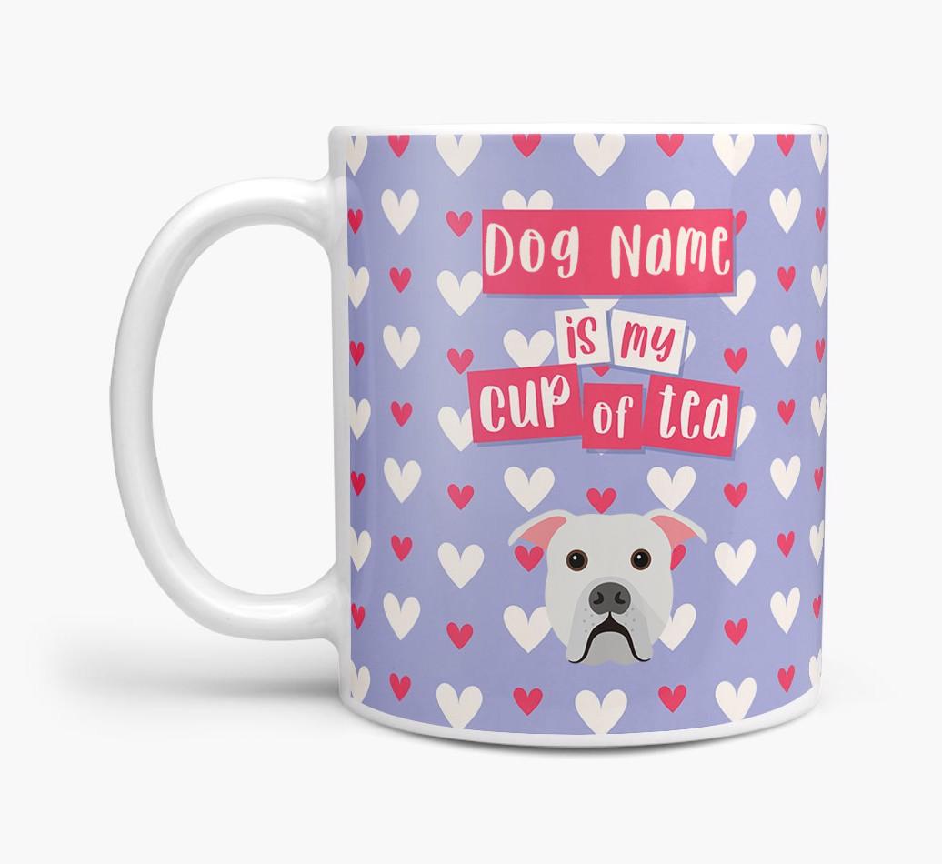 Personalised {breedFullName} '{dogsName} is my Cup of Tea' Mug
