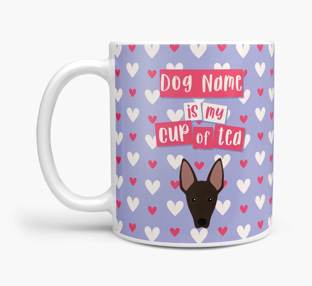 Personalised {breedFullName} '{dogsName} is my Cup of Tea' Mug