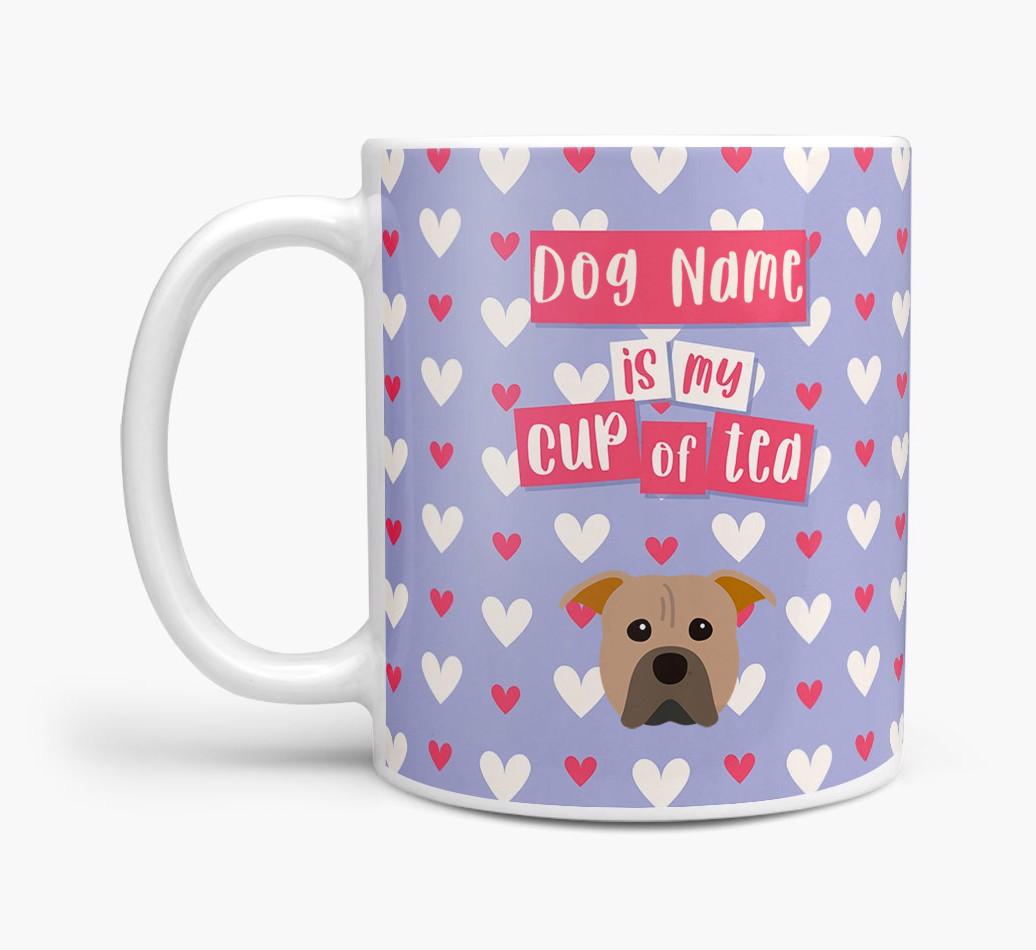 Personalised {breedFullName} '{dogsName} is my Cup of Tea' Mug