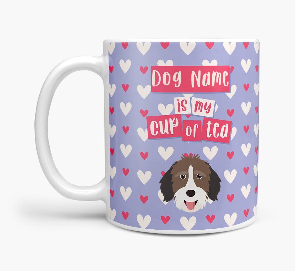 Personalised {breedFullName} '{dogsName} is my Cup of Tea' Mug