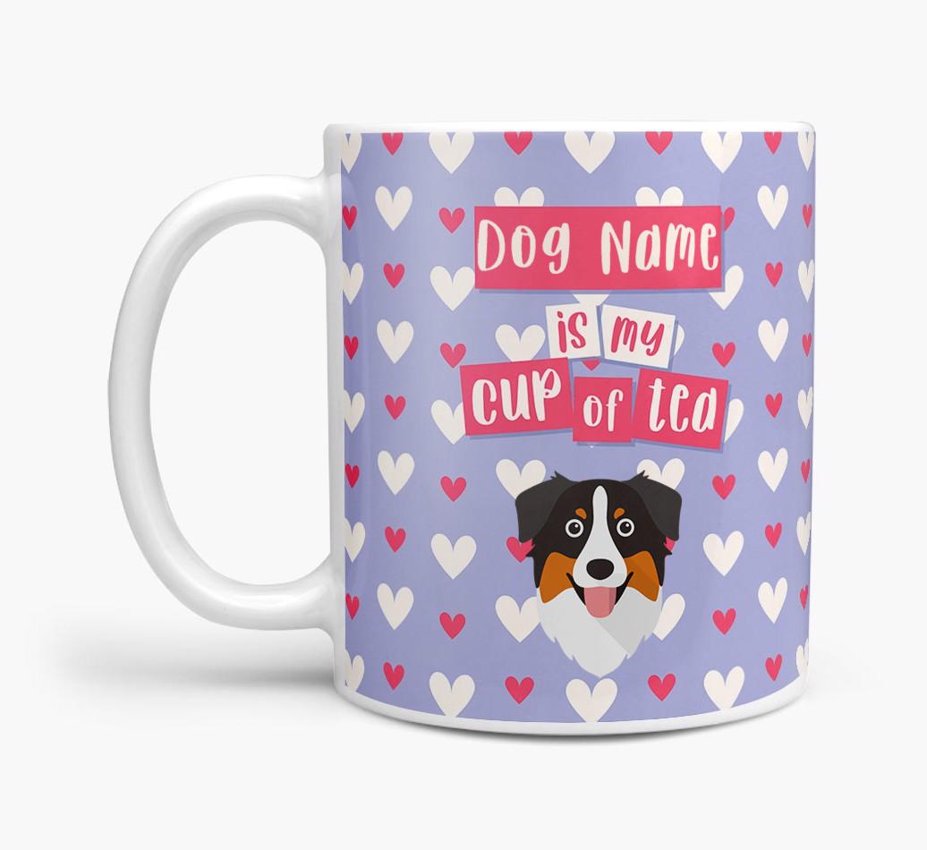 Personalised {breedFullName} '{dogsName} is my Cup of Tea' Mug
