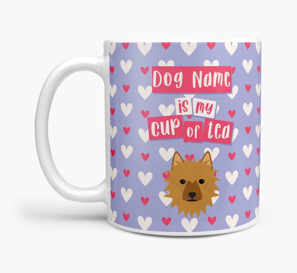Personalised {breedFullName} '{dogsName} is my Cup of Tea' Mug
