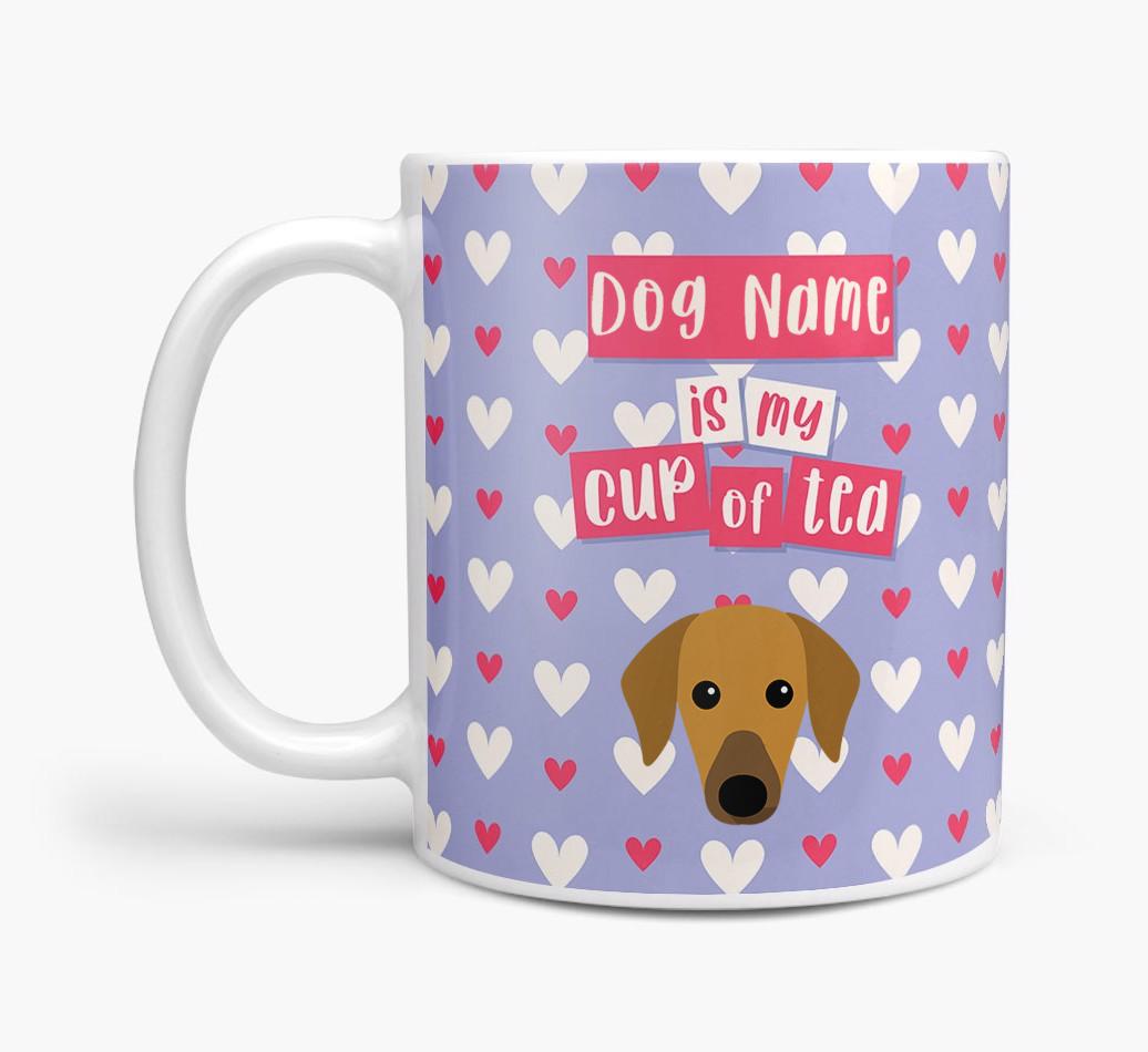 Personalised {breedFullName} '{dogsName} is my Cup of Tea' Mug