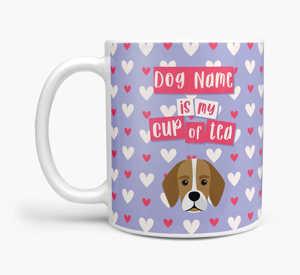 Personalised {breedFullName} '{dogsName} is my Cup of Tea' Mug