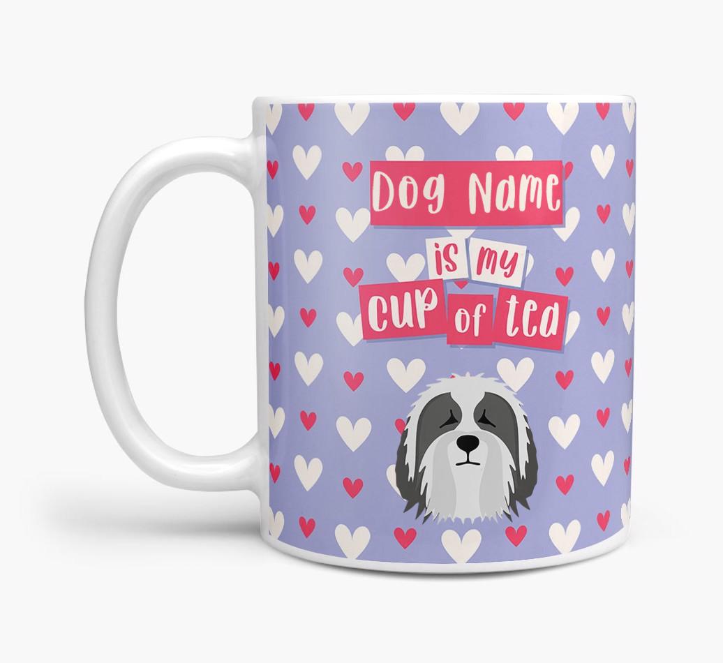 Personalised {breedFullName} '{dogsName} is my Cup of Tea' Mug