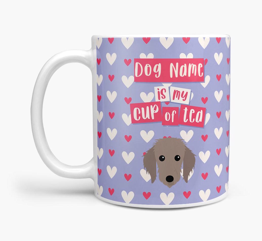 Personalised {breedFullName} '{dogsName} is my Cup of Tea' Mug