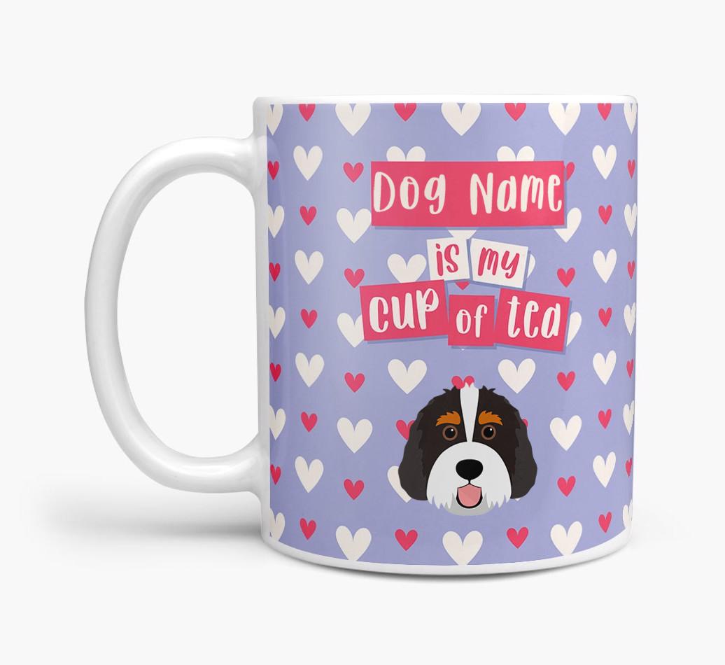 Personalised {breedFullName} '{dogsName} is my Cup of Tea' Mug