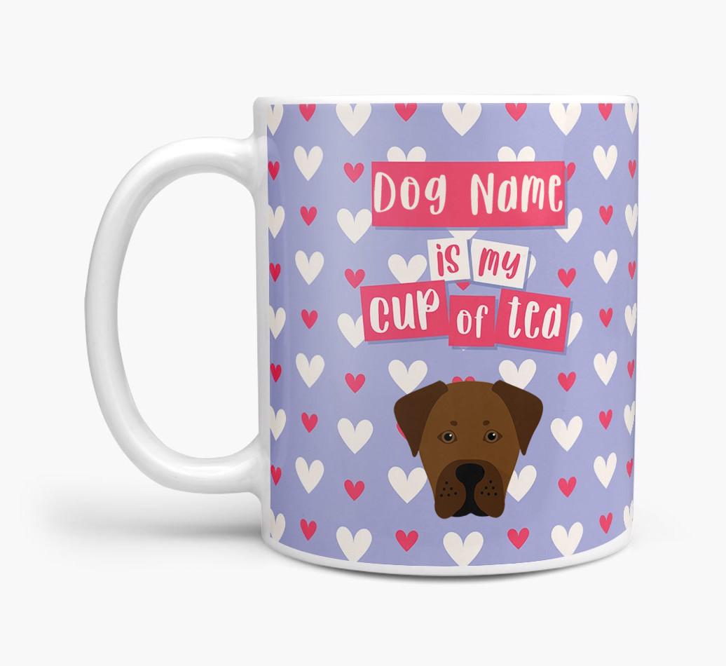 Personalised {breedFullName} '{dogsName} is my Cup of Tea' Mug
