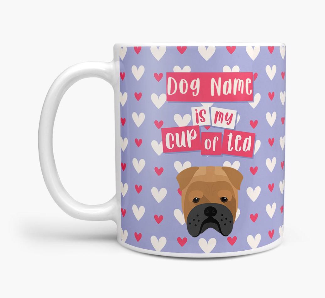 Personalised {breedFullName} '{dogsName} is my Cup of Tea' Mug