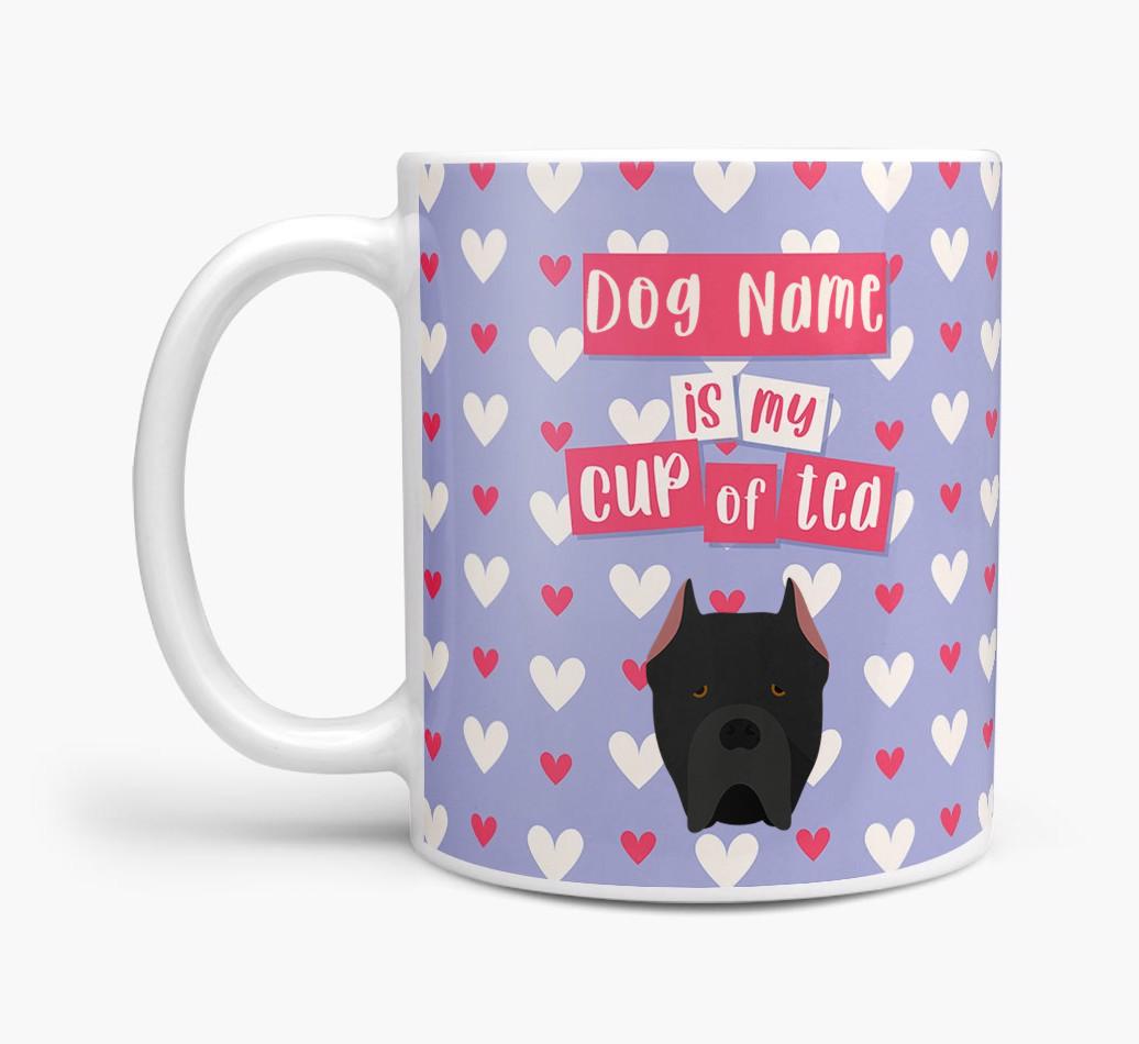Personalised {breedFullName} '{dogsName} is my Cup of Tea' Mug