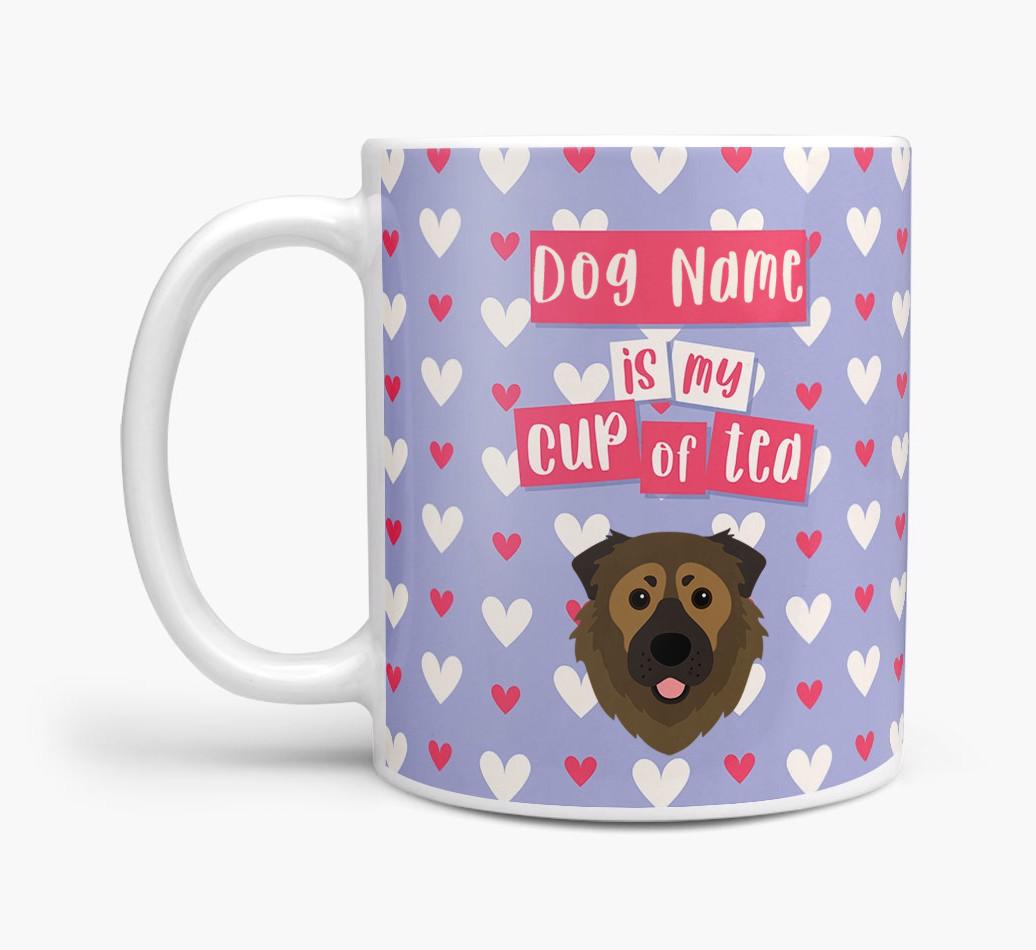 Personalised {breedFullName} '{dogsName} is my Cup of Tea' Mug