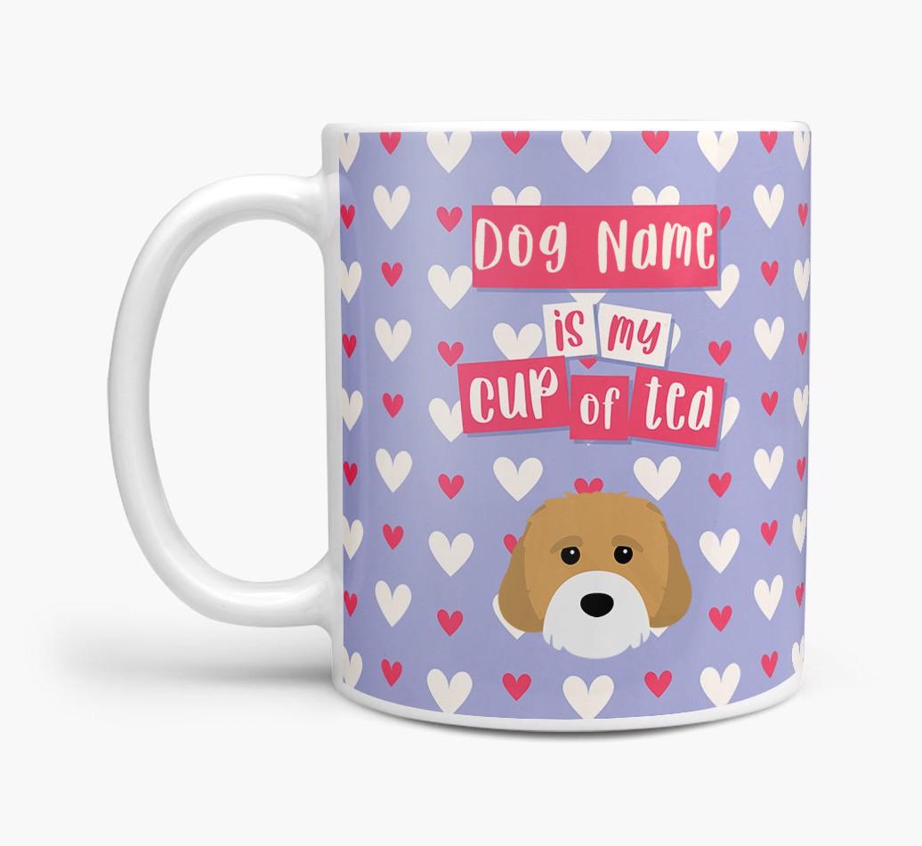 Personalised {breedFullName} '{dogsName} is my Cup of Tea' Mug