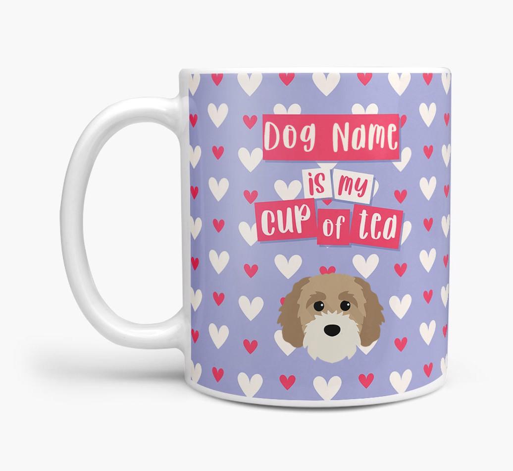 Personalised {breedFullName} '{dogsName} is my Cup of Tea' Mug