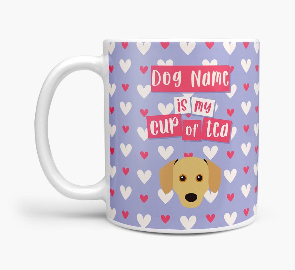 Personalised {breedFullName} '{dogsName} is my Cup of Tea' Mug