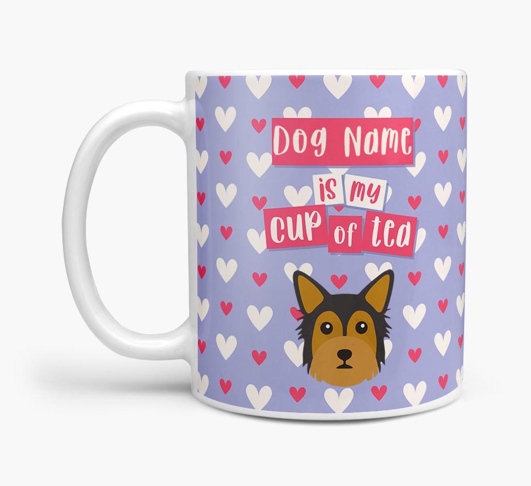 Personalised {breedFullName} '{dogsName} is my Cup of Tea' Mug