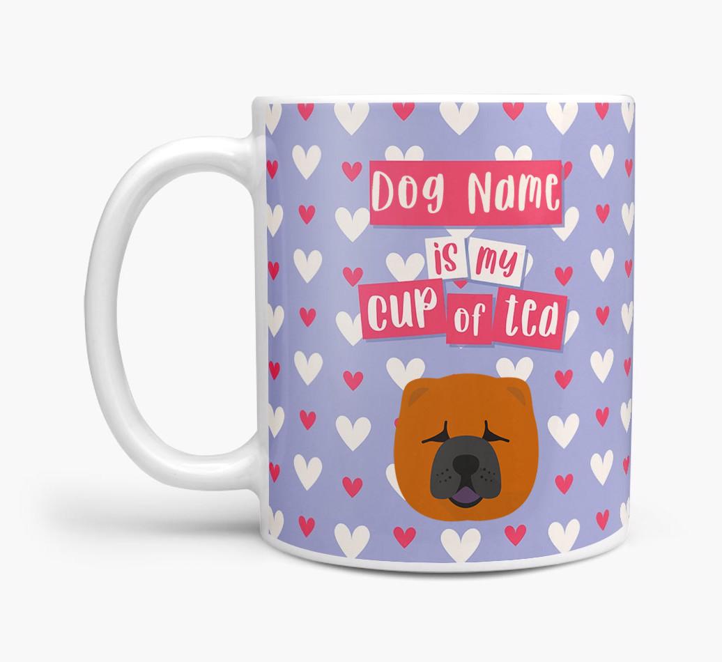 Personalised {breedFullName} '{dogsName} is my Cup of Tea' Mug