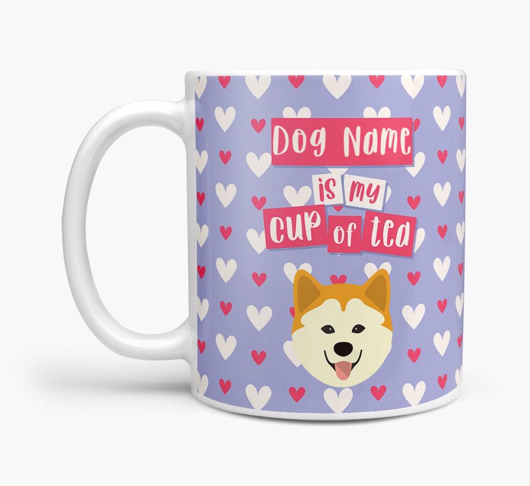 Personalised {breedFullName} '{dogsName} is my Cup of Tea' Mug