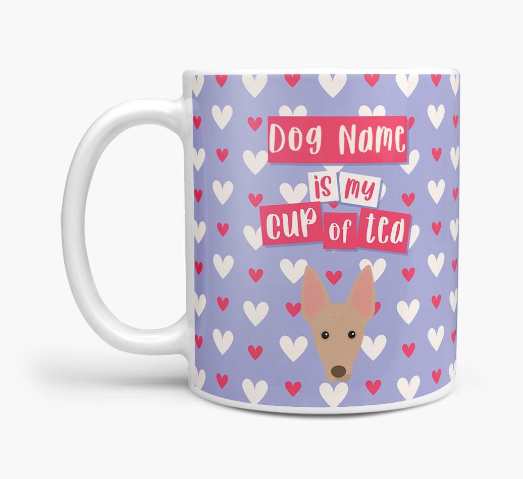 Personalised {breedFullName} '{dogsName} is my Cup of Tea' Mug