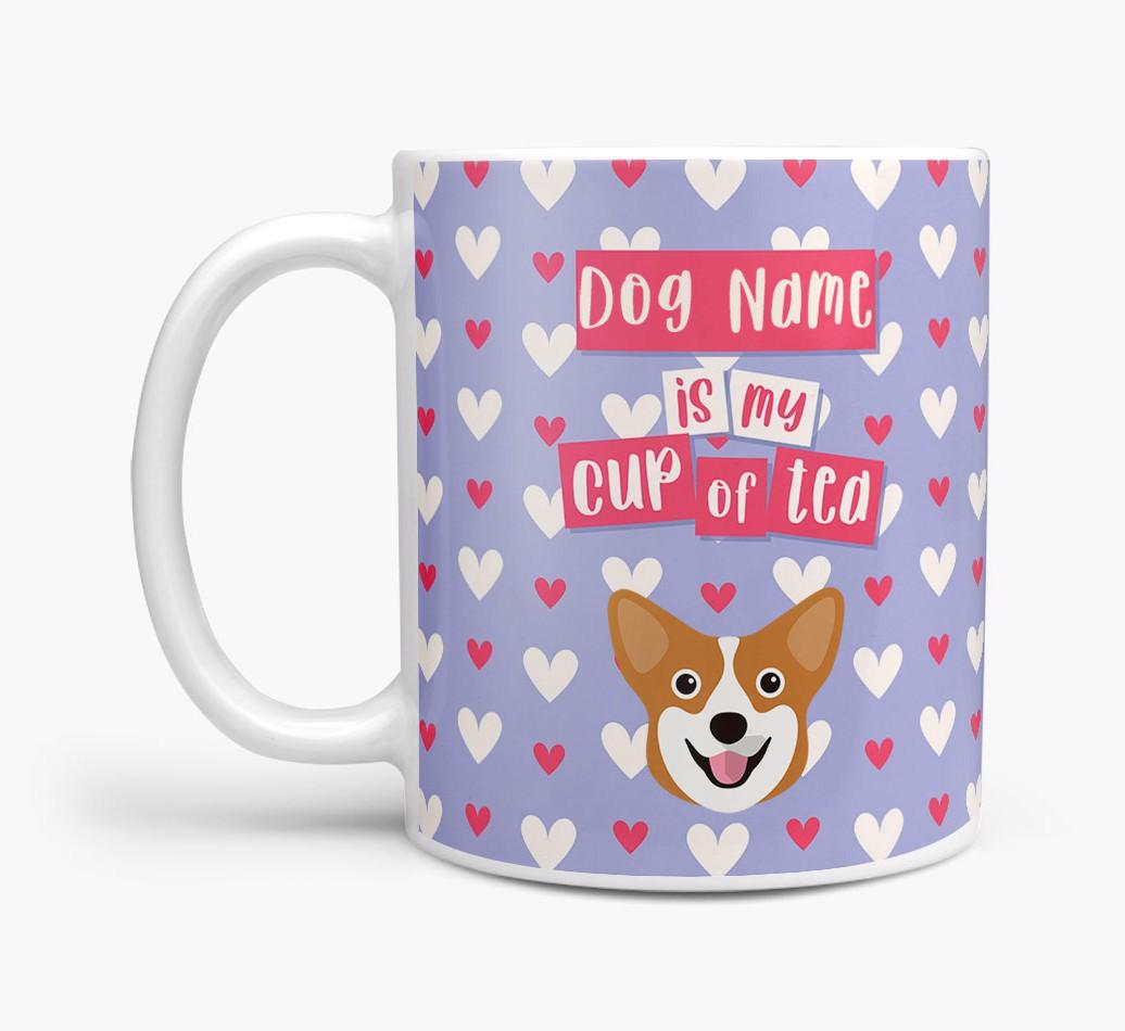 Personalised {breedFullName} '{dogsName} is my Cup of Tea' Mug