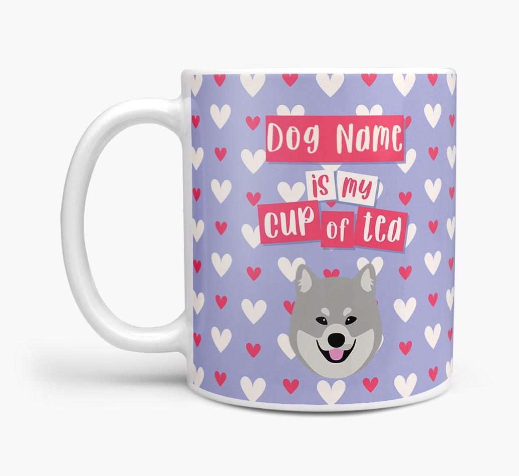 Personalised {breedFullName} '{dogsName} is my Cup of Tea' Mug