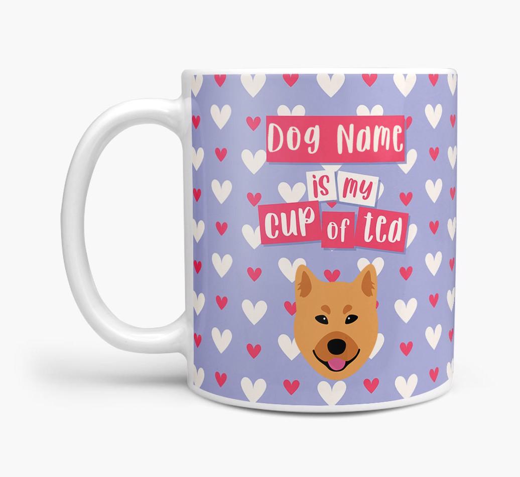Personalised {breedFullName} '{dogsName} is my Cup of Tea' Mug