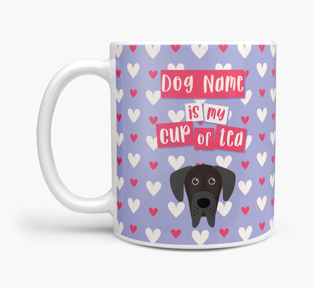 Personalised {breedFullName} '{dogsName} is my Cup of Tea' Mug