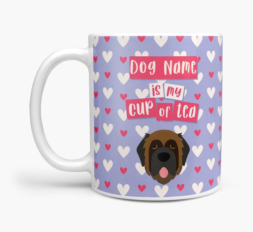 Personalised {breedFullName} '{dogsName} is my Cup of Tea' Mug