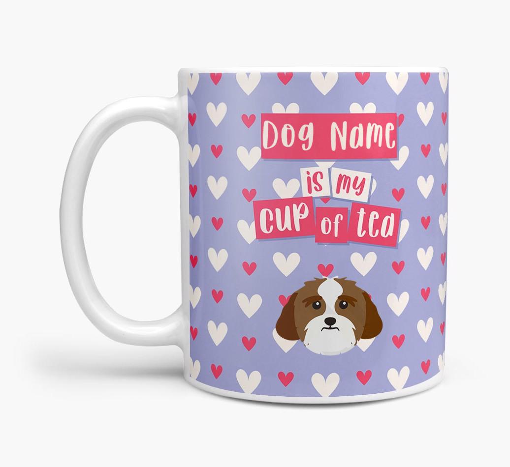 Personalised {breedFullName} '{dogsName} is my Cup of Tea' Mug