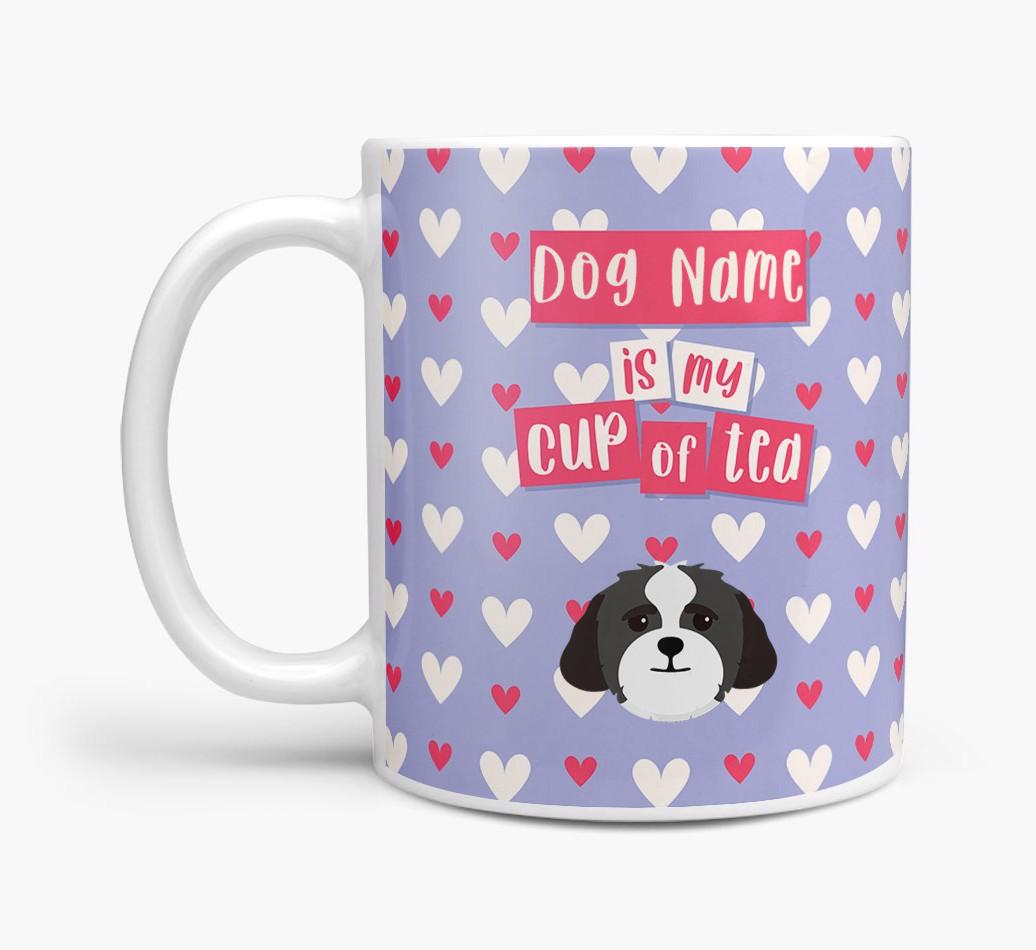 Personalised {breedFullName} '{dogsName} is my Cup of Tea' Mug
