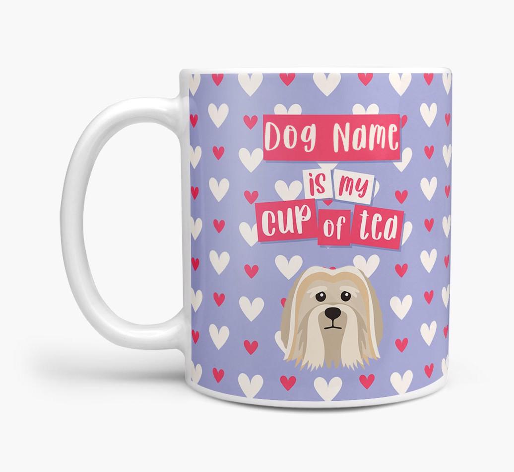 Personalised {breedFullName} '{dogsName} is my Cup of Tea' Mug