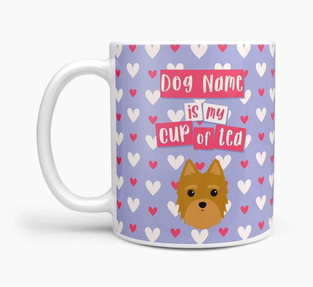 Personalised {breedFullName} '{dogsName} is my Cup of Tea' Mug