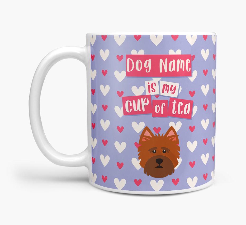 Personalised {breedFullName} '{dogsName} is my Cup of Tea' Mug
