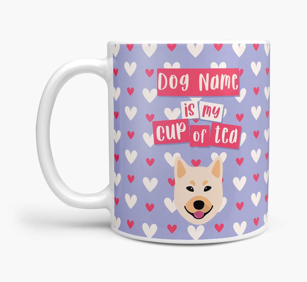 Personalised {breedFullName} '{dogsName} is my Cup of Tea' Mug