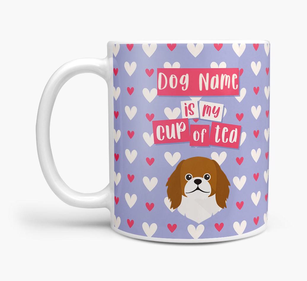 Personalised {breedFullName} '{dogsName} is my Cup of Tea' Mug