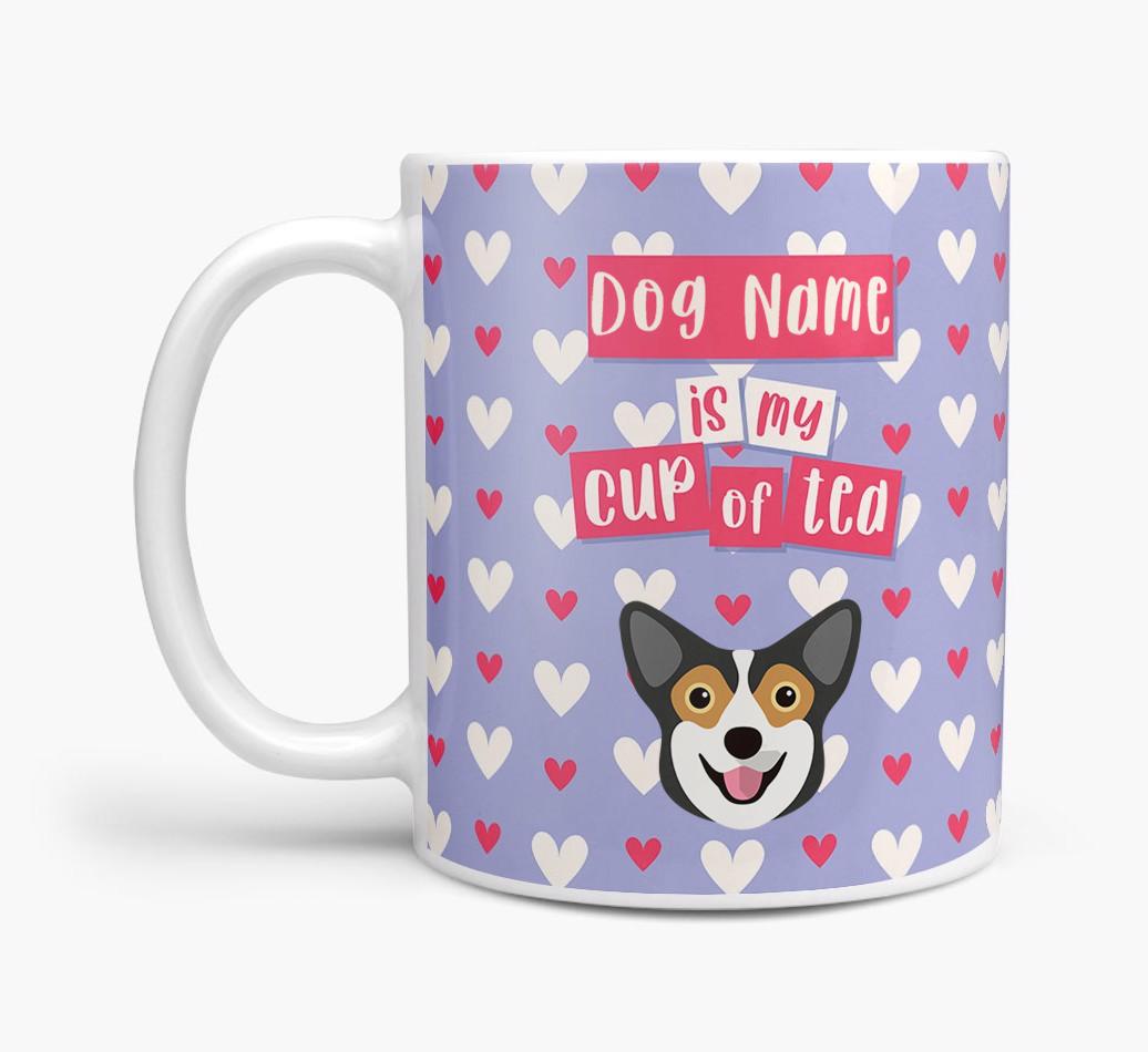 Personalised {breedFullName} '{dogsName} is my Cup of Tea' Mug