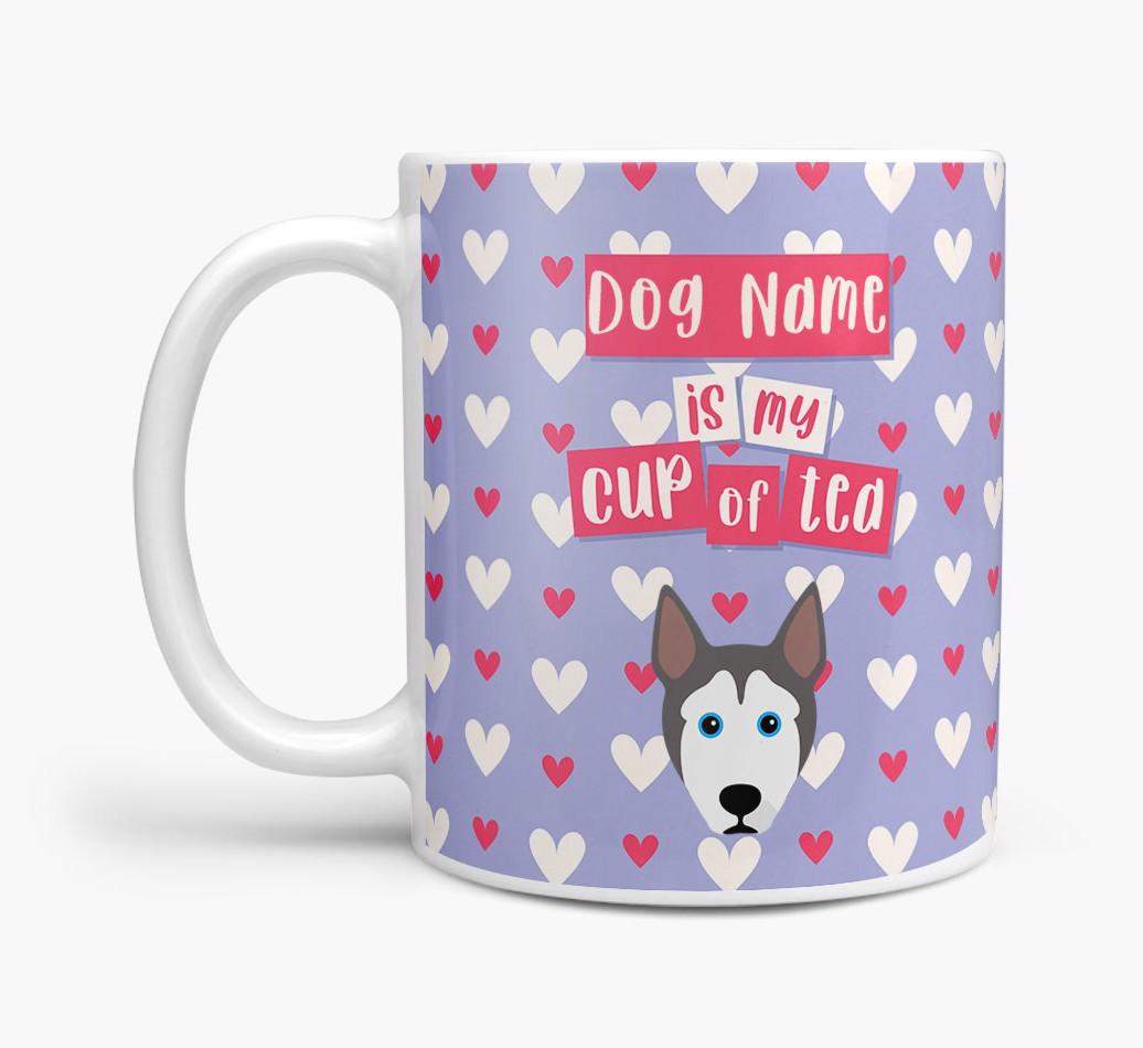 Personalised {breedFullName} '{dogsName} is my Cup of Tea' Mug
