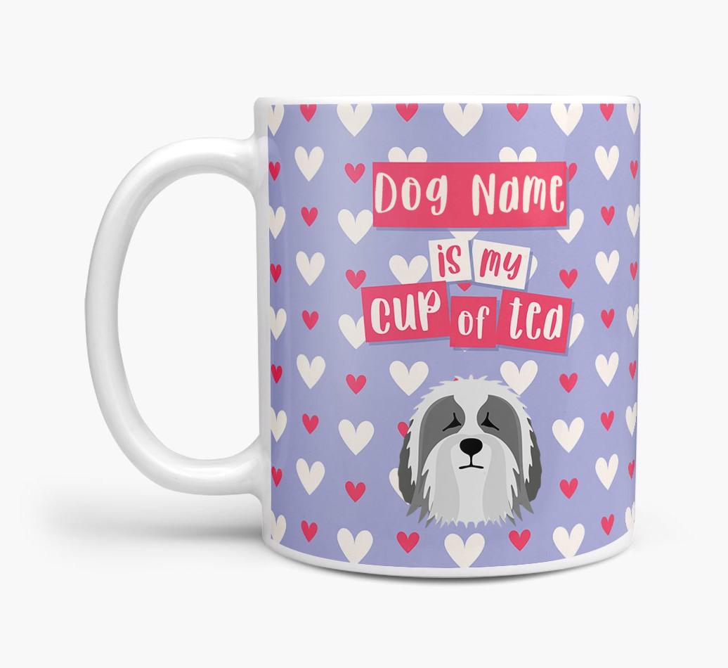 Personalised {breedFullName} '{dogsName} is my Cup of Tea' Mug