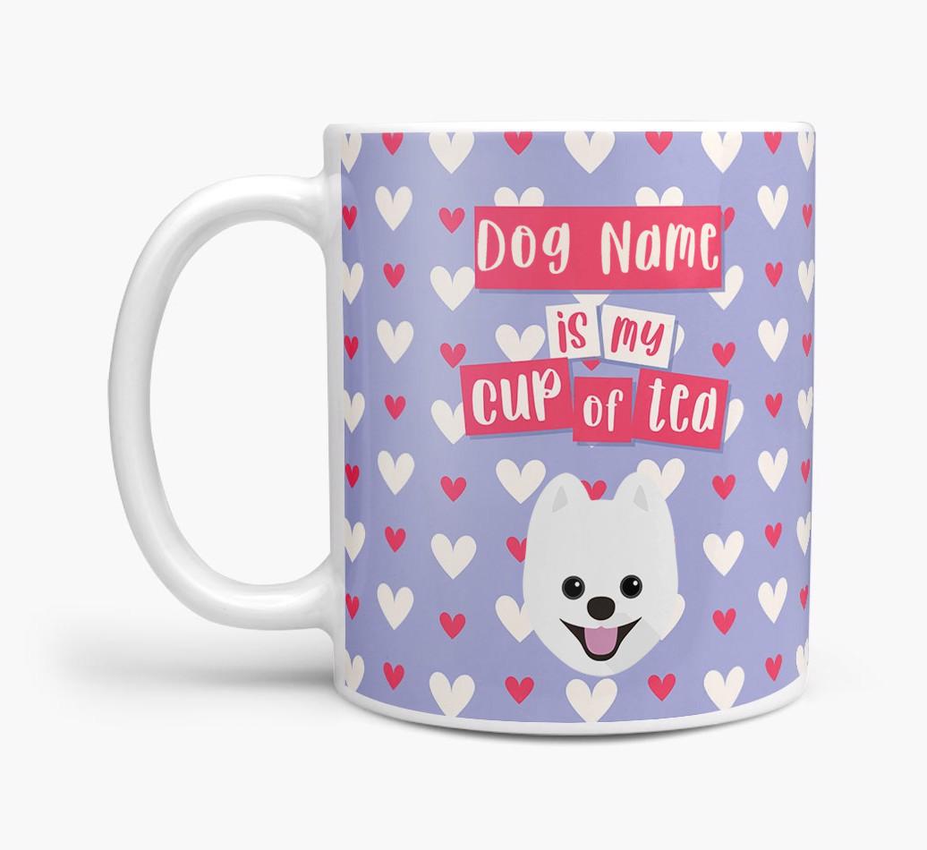 Personalised {breedFullName} '{dogsName} is my Cup of Tea' Mug