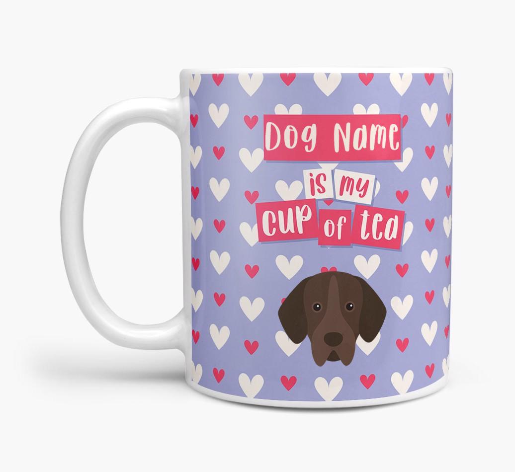 Personalised {breedFullName} '{dogsName} is my Cup of Tea' Mug