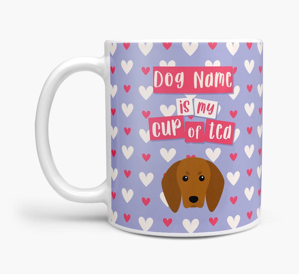 Personalised {breedFullName} '{dogsName} is my Cup of Tea' Mug