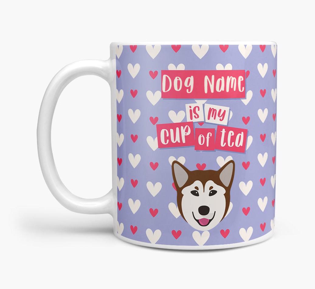 Personalised {breedFullName} '{dogsName} is my Cup of Tea' Mug