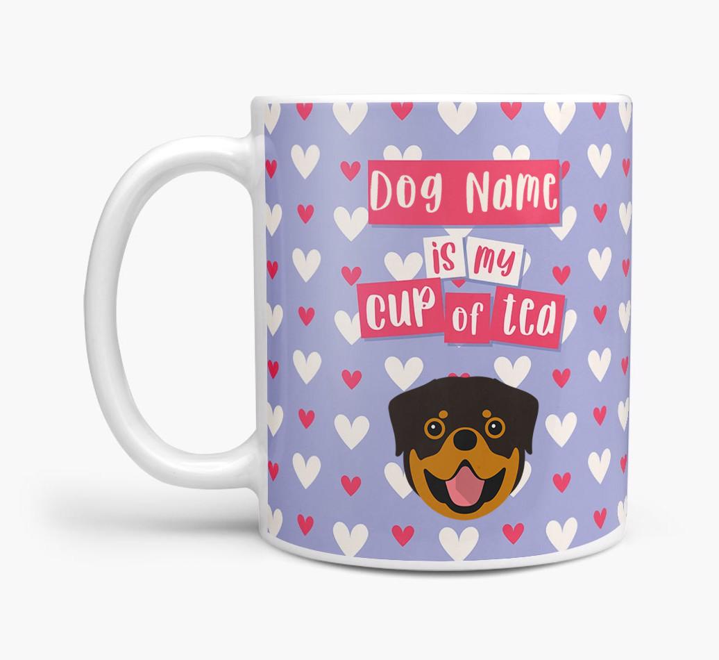 Personalised {breedFullName} '{dogsName} is my Cup of Tea' Mug