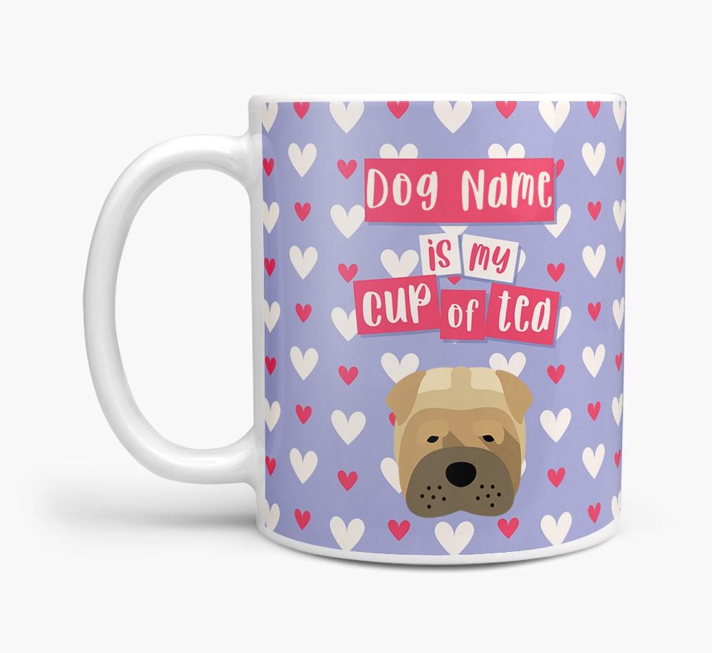 Personalised {breedFullName} '{dogsName} is my Cup of Tea' Mug